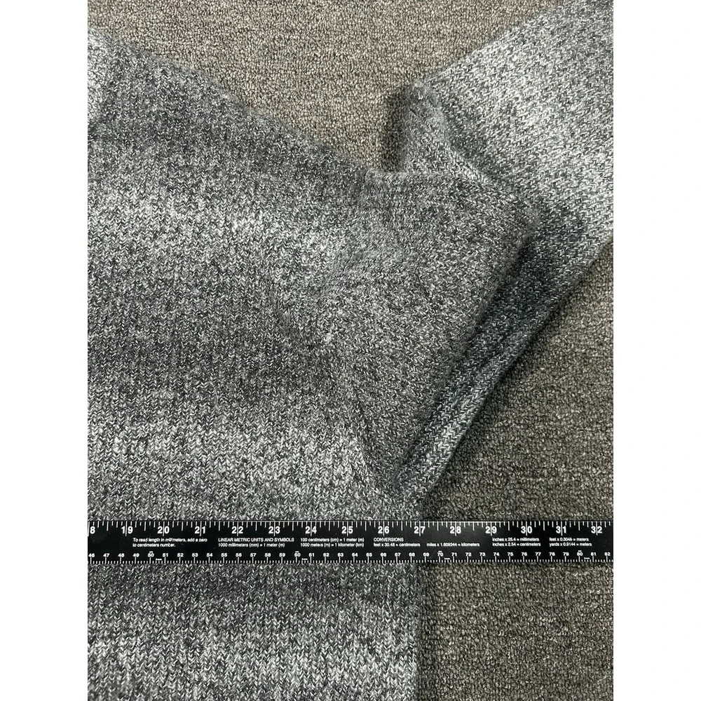 New Abercrombie Fitch Sweater Women XL Gray Ombre Oversized Chunky Knit Pullover